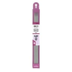 Birch Double Ended Knitting Needles (Anodised, 4 Pack)