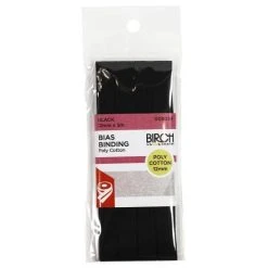 Birch Bias Binding Poly Cotton (12mm X 5m) -Akubra Store 008034 16BLACK d9f1f4b6 c572 4e83 bdb9 bc17a2bf3707