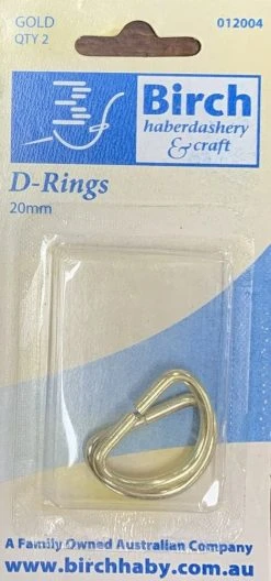 Birch D Rings -Akubra Store 012004 20mm gold