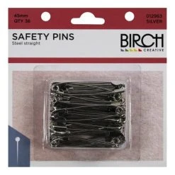 Birch Safety Pins 36PK