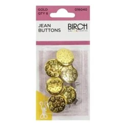 Birch Shirt Buttons - 50PK -Akubra Store 016040 GOLD