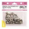 Birch Press Fastener Kit With Tool (12mm, 15 Studs) -Akubra Store 024023 SILVER PACK with tool 45b1620f c80c 46c2 bb2e b913f7de9a88