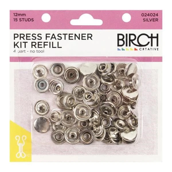 Birch Press Fastener Kit Without Tool (12mm, 15 Studs) Birch Press Fastener Kit Without Tool (12mm, 15 Studs) -Akubra Store 024024 SILVER PACK 766f9f87 8ac6 442f a3bd 0b0199a30be4