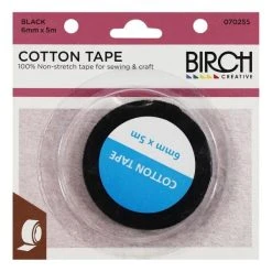 Birch Cotton Tape (Various Sizes) 4 Birch Cotton Tape (Various Sizes) -Akubra Store 070255 black