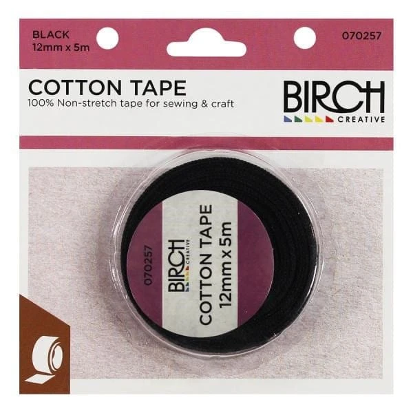 Birch Cotton Tape (Various Sizes) Birch Cotton Tape (Various Sizes) -Akubra Store 070257 BLACK
