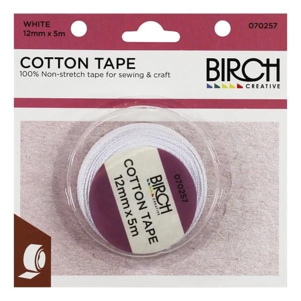 Birch Cotton Tape (Various Sizes) Birch Cotton Tape (Various Sizes) -Akubra Store 070257 WHITE