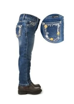 Pure Western Girls Clementine Slim Leg Jean