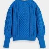 Scotch & Soda Girls Chunky Cable-Knit Sweater -Akubra Store 2253168243