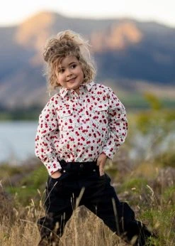 Hard Slog Kids Reese Half Placket Long Sleeve Shirt