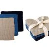 Ladelle Eco Knitted Blue Dishcloth 3 Pack 1 Ladelle Eco Knitted Blue Dishcloth 3 Pack -Akubra Store 30564