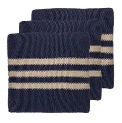 Ladelle Eco Knitted Indigo Dishcloth 3 Pack