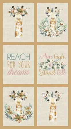 Devonstone Collection Tropical Zoo - Giraffe Panel