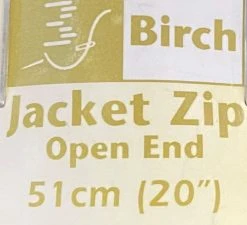 Birch Jacket Zip Open End 51cm -Akubra Store 51 jkt