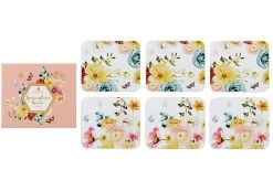Ladelle Springtime Soiree 6pk Coaster