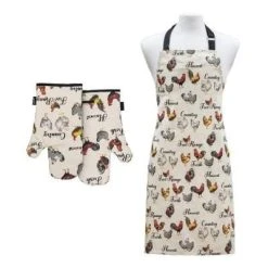 Ashdene Heartland Apron & 2 Oven Mit Set