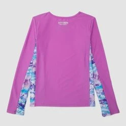 Speedo Girls Long Sleeve Splice Rashie -Akubra Store 8 13414G834 2