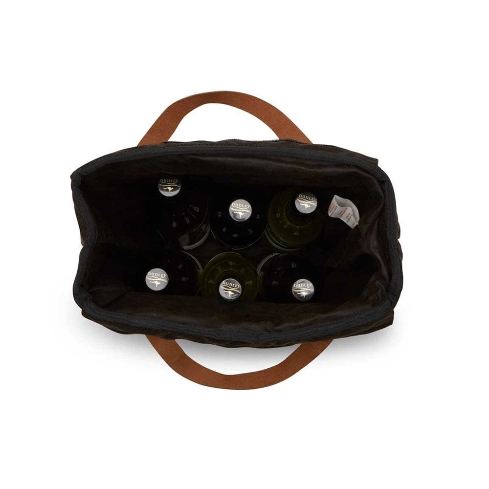 Didgeridoonas Australian Cooler Bag - Oilskin - 6 Bottle Didgeridoonas Australian Cooler Bag - Oilskin - 6 Bottle -Akubra Store ACBO 6 Top