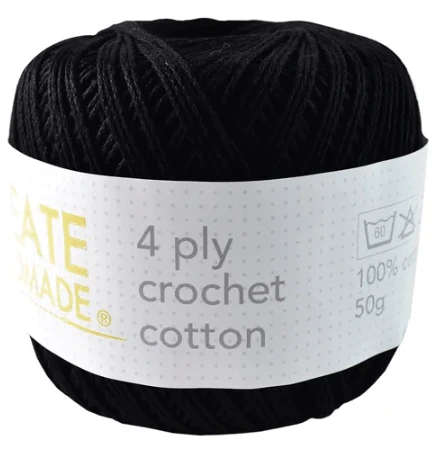 Create Handmade 4 ply Crochet Cotton Create Handmade 4 Ply Crochet Cotton -Akubra Store Black cec84d79 a317 418e 871e 98809d841cd9