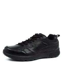 Colorado Speed Senior Black Leather Shoes