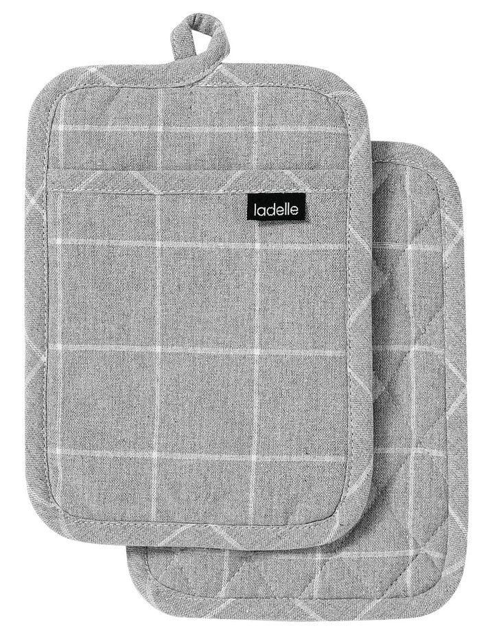 Ladelle Eco Check Charcoal Pot Holder (Pack of Two) Ladelle Eco Check Charcoal Pot Holder (Pack Of Two) -Akubra Store Char a454351d 00a3 45fd 89d9 4720f4e0cd5a