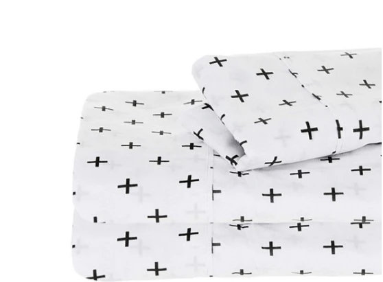 Ramesses Egyptian Cotton 250 T.C. Printed Sheet Set Ramesses Egyptian Cotton 250 T.C. Printed Sheet Set -Akubra Store Charcoal crosses