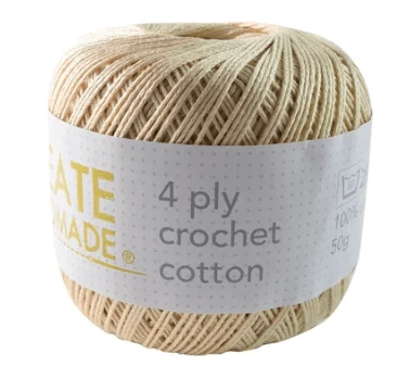 Create Handmade 4 ply Crochet Cotton Create Handmade 4 Ply Crochet Cotton -Akubra Store Cream Crochet cotton CH 19ce1607 07b9 4db0 b61a 020d3b09dbc6