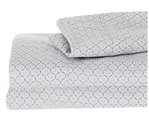 Ramesses Egyptian Cotton 250 T.C. Printed Sheet Set Ramesses Egyptian Cotton 250 T.C. Printed Sheet Set -Akubra Store Grey sheet