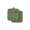 Ladelle Eco Check Green Pot Holder (Pack Of Two) -Akubra Store LAD 48748 9524608d b657 4d9e 9b88 1312722c1164