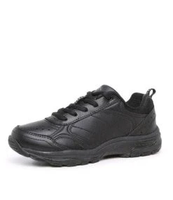Colorado Erupt Junior E-Lace Black Leather Shoes