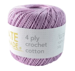 Create Handmade 4 Ply Crochet Cotton 17 Create Handmade 4 Ply Crochet Cotton -Akubra Store Lavender 4ply