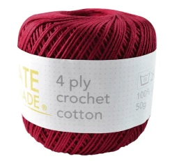 Create Handmade 4 Ply Crochet Cotton 18 Create Handmade 4 Ply Crochet Cotton -Akubra Store Merlot