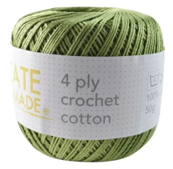 Create Handmade 4 Ply Crochet Cotton 32 Create Handmade 4 Ply Crochet Cotton -Akubra Store Olive 45b60836 5b91 45a4 848a a04bfd2c20b0
