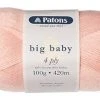 Patons Big Baby 4 Ply Yarn 2 Patons Big Baby 4 Ply Yarn -Akubra Store Patons Big Baby 4 ply TY1304 87 2662 Pure Peach