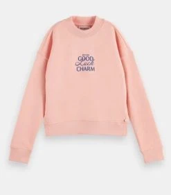 Scotch & Soda Girls Organic Cotton Artwork Sweater