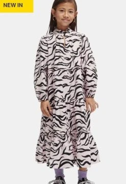 Scotch & Soda Girls Organic Cotton Printed Dress