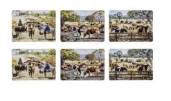 Ashdene Grazing Paddocks Placemat - Set Of 6