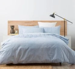 Renee Taylor Chambray Quilt Cover Set