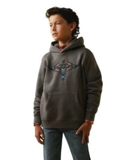 Ariat Boys Horns Southwest Hoodie Medium