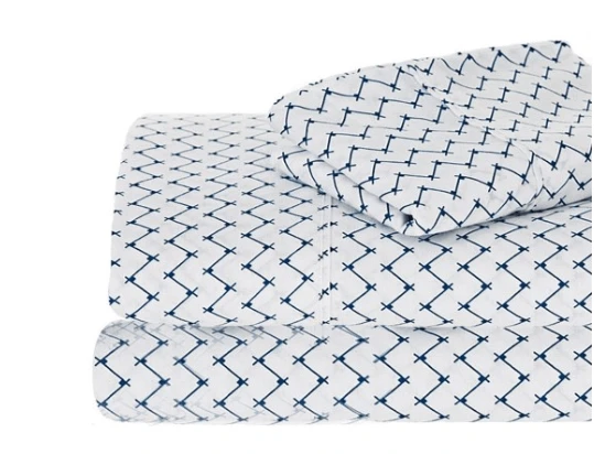 Ramesses Egyptian Cotton 250 T.C. Printed Sheet Set Ramesses Egyptian Cotton 250 T.C. Printed Sheet Set -Akubra Store Sefton Navy