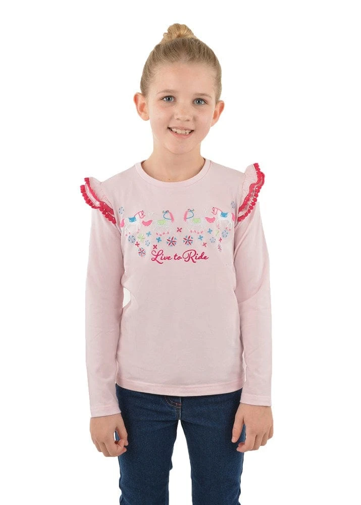Thomas Cook Girls Betsy Frill Long Sleeve Tee Thomas Cook Girls Betsy Frill Long Sleeve Tee -Akubra Store T3W5501111 307 1