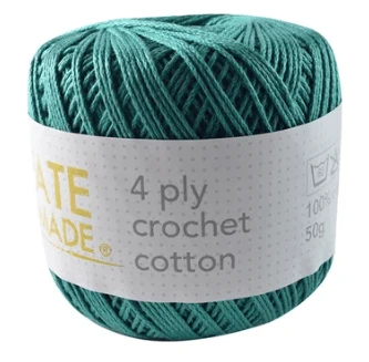 Create Handmade 4 ply Crochet Cotton Create Handmade 4 Ply Crochet Cotton -Akubra Store Teal