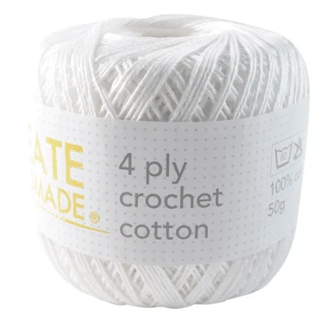 Create Handmade 4 ply Crochet Cotton Create Handmade 4 Ply Crochet Cotton -Akubra Store White 03e877f8 2cd8 4c4f b537 5d6cb5e706b8