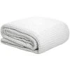 Bambury Cotton Waffle Blanket 2 Bambury Cotton Waffle Blanket -Akubra Store White Waffle Weave Blanket