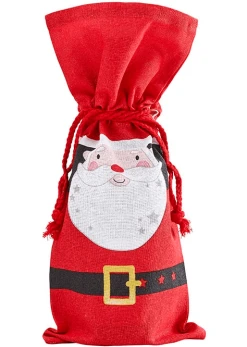 Ladelle Christmas Cheer Santa Wine Bag