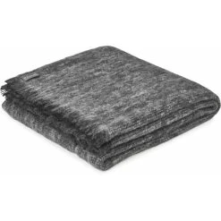 St Albans Alpaca Woven Throw Rug -Akubra Store alpaca 20throw 20pepper 20folded