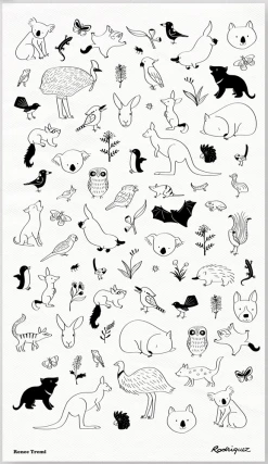 Rodriquez Tea Towel - Renee Treml Aussie Animals