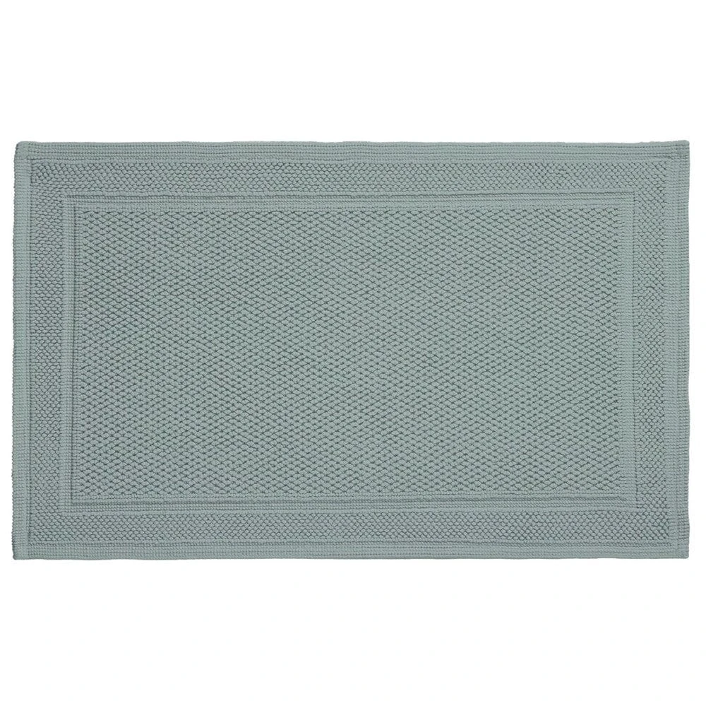 Renee Taylor Cobblestone 100% Cotton Jacquard Bath Mat Renee Taylor Cobblestone 100% Cotton Jacquard Bath Mat -Akubra Store cobble mist