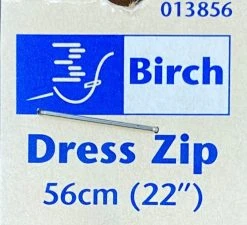 Birch 56cm Dress Zip 3 Birch 56cm Dress Zip -Akubra Store dresszip56cm