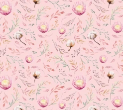 Devonstone Collection A Mother's Love Floral Pink Fabric (DV3463)