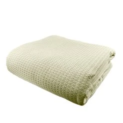 Ramesses Cellular Egyptian Cotton Blanket -Akubra Store egyptian cotton celluar blanket cream 1